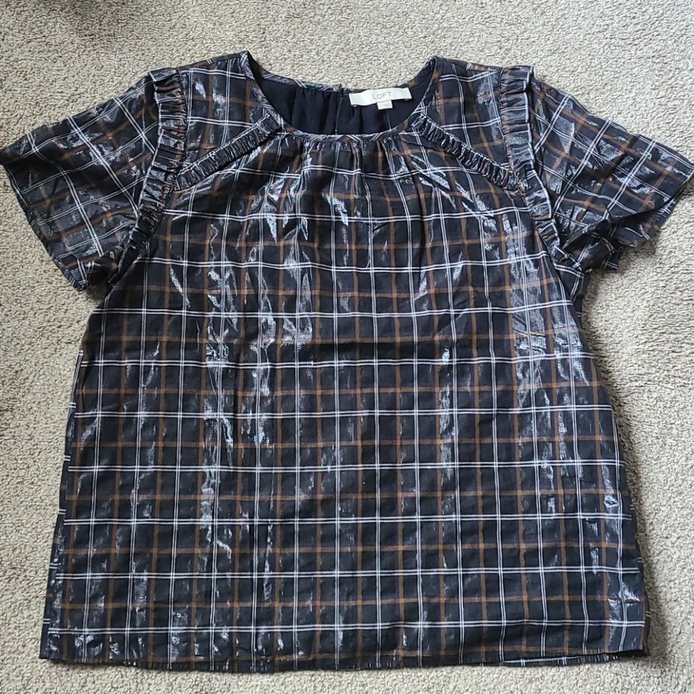 NWT shimmer Loft shirt